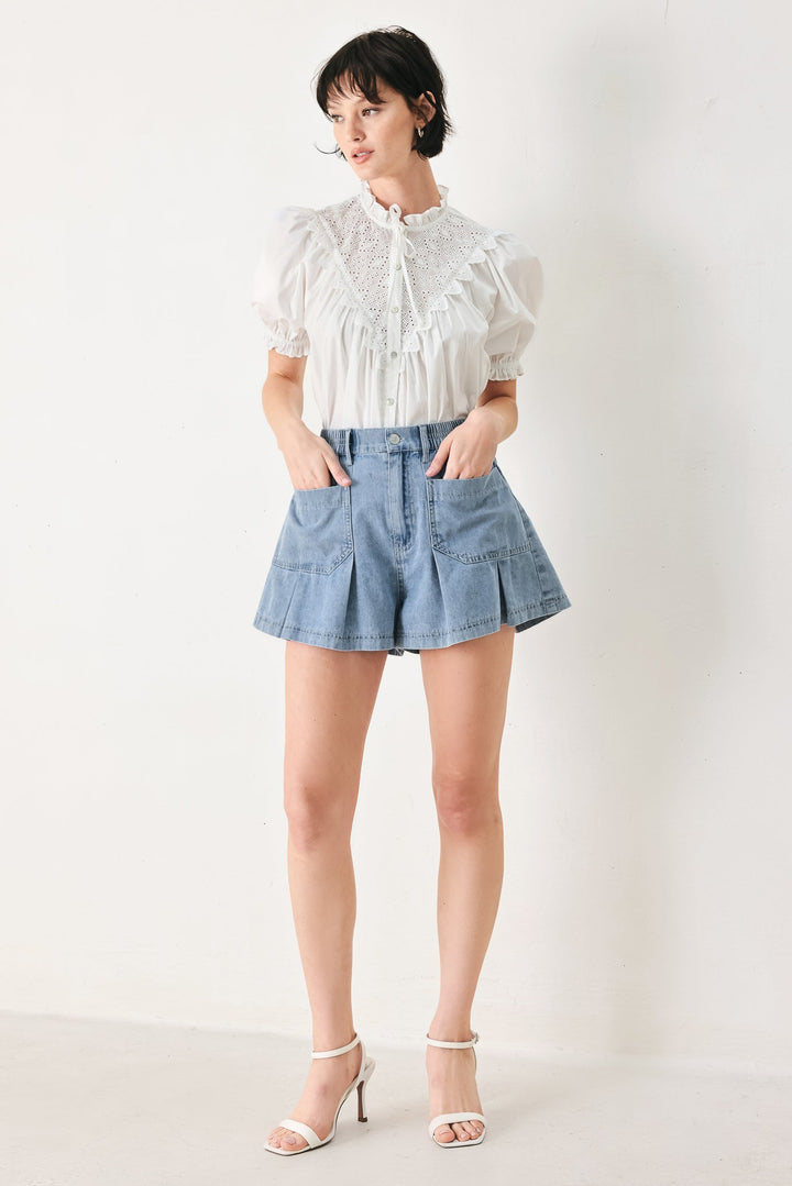 GIRL NEXT DOOR DENIM SHORT