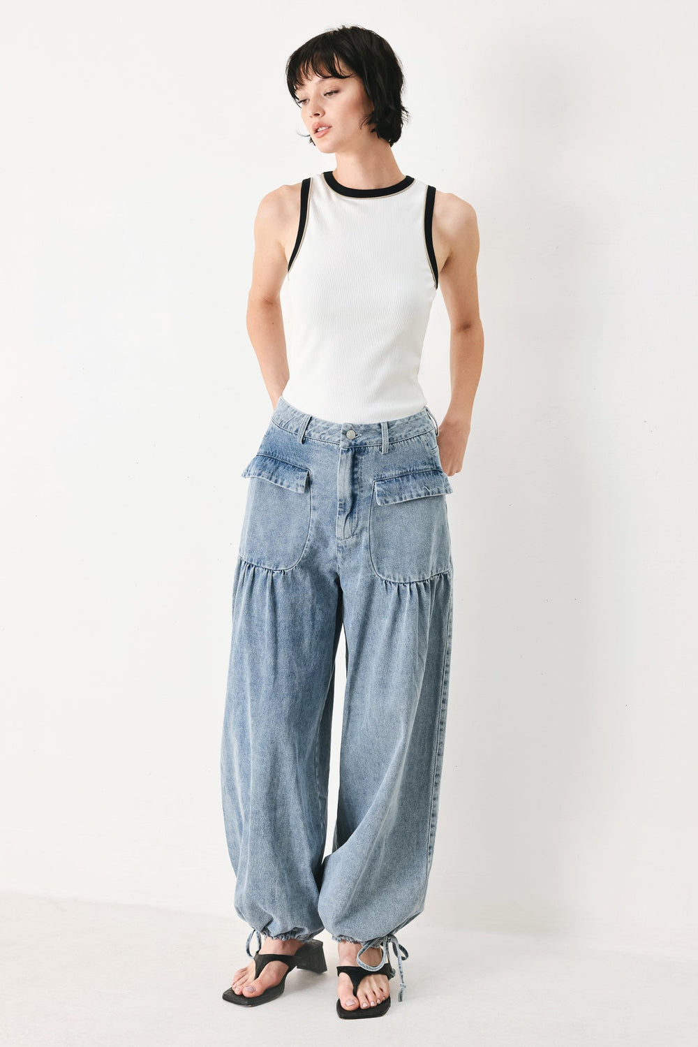 Easy Edge Denim Pants from KADOU Boutique