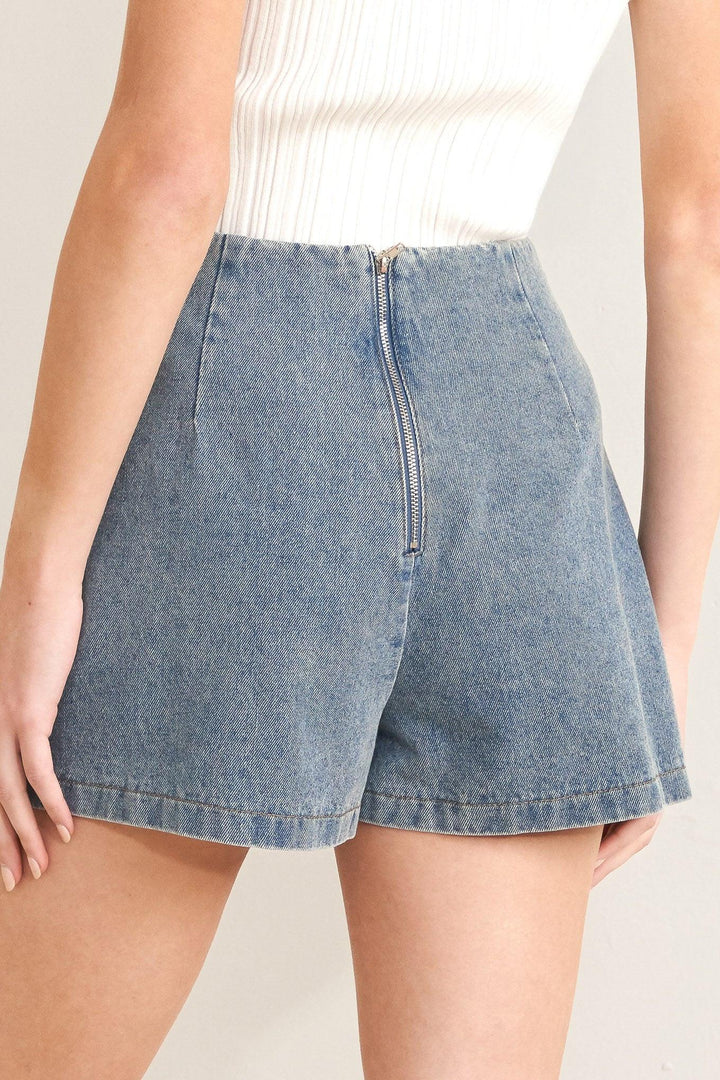 Santa Monica denim skort from KADOU Boutique