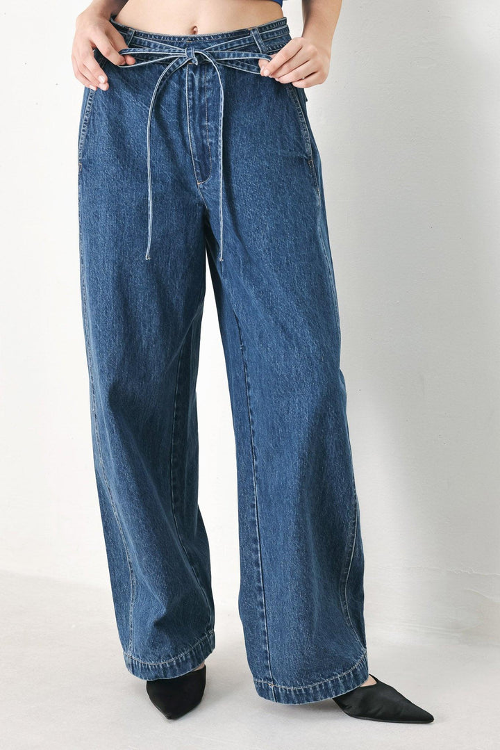Blue Honey Oversize Denim Pants from KADOU Boutique