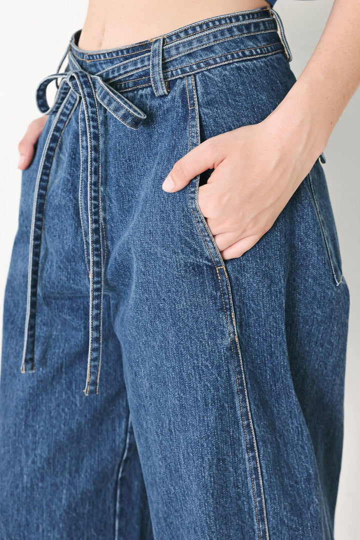 Blue Honey Oversize Denim Pants from KADOU Boutique