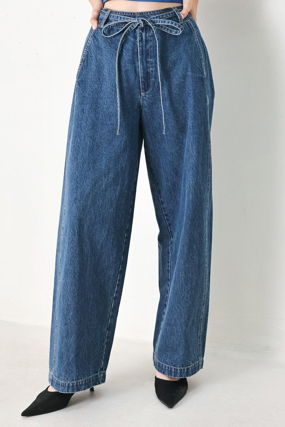 Blue Honey Oversize Denim Pants from KADOU Boutique
