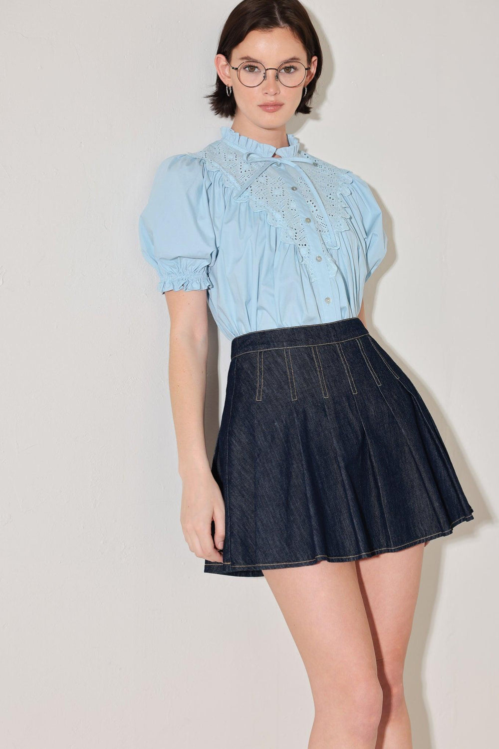 Lovesong in Denim Skort from KADOU Boutique