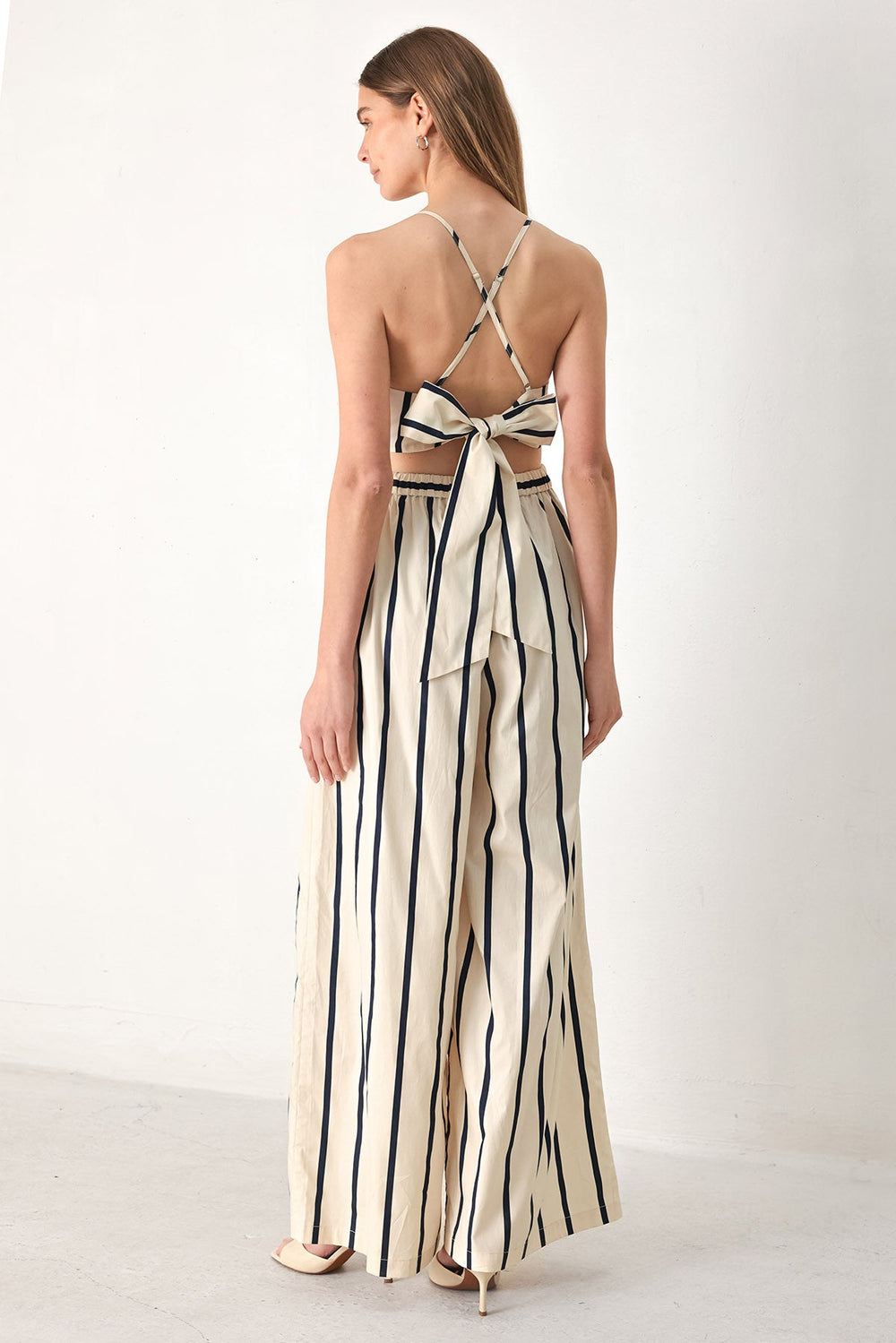 Monaco Stripe Woven Jumpsuit from KADOU Boutique