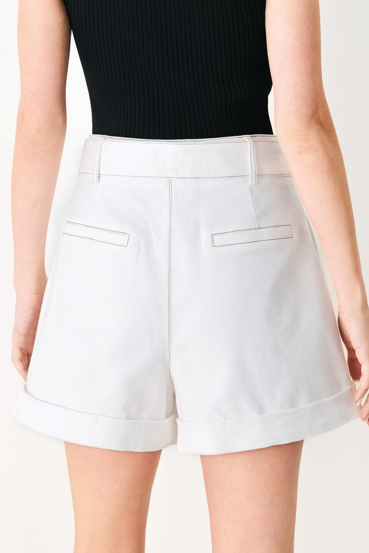 woven cotton shorts