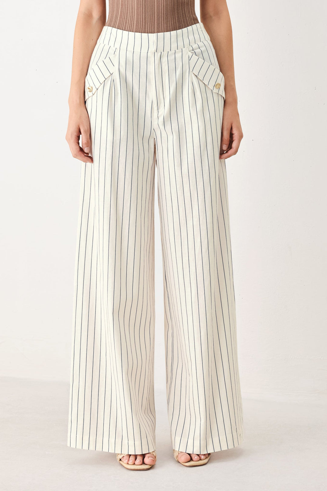 Sutton Stripe Woven Pants from KADOU Boutique