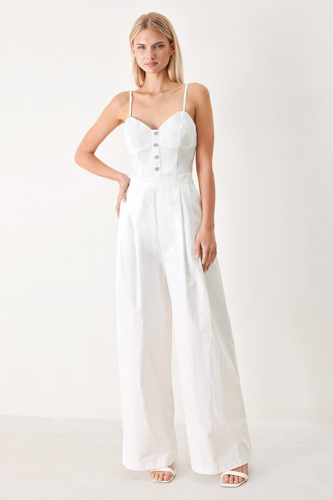 TRUE LOVE LOOK WOVEN JUMPSUIT