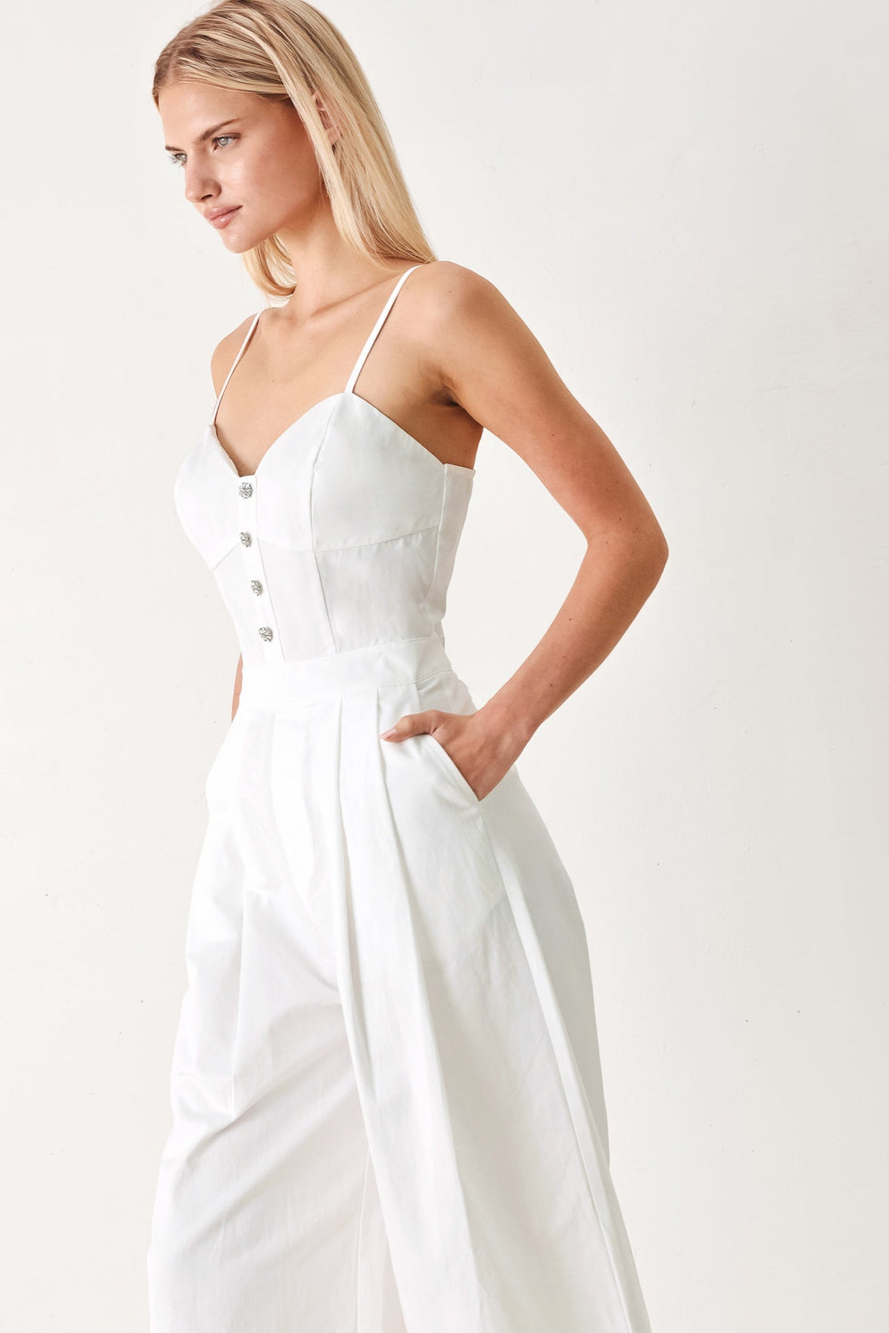 True Love Look Woven Jumpsuit from KADOU Boutique