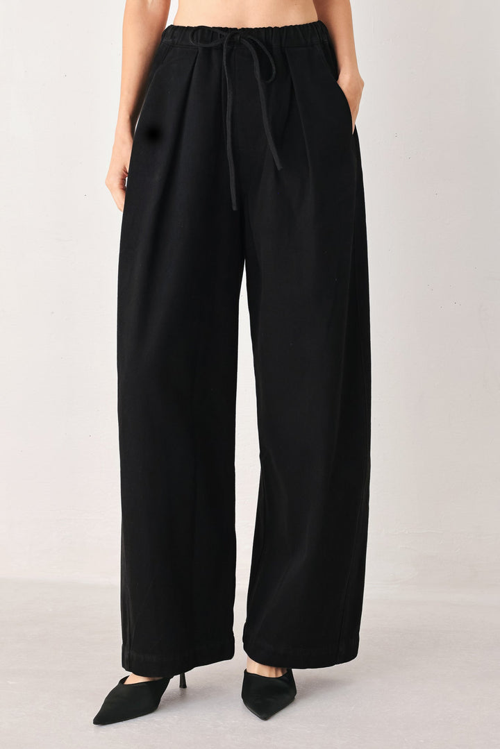 NIGHTSHADE FLOWY DRAWSTRING WOVEN PANTS