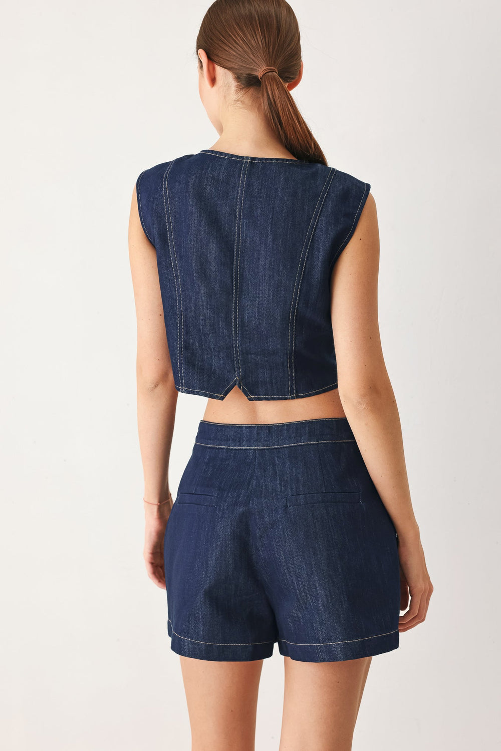 Iconic Indigo Denim Skort from KADOU Boutique
