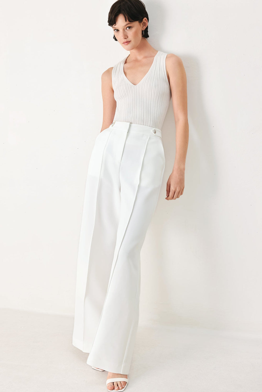 Crystal Bay Woven Wide Leg Pants from KADOU Boutique