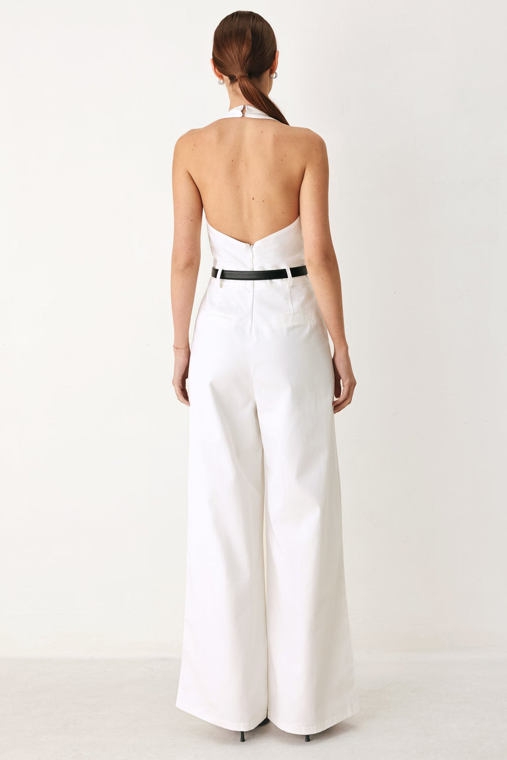 Pretty Moment Halter Woven Jumpsuit from KADOU Boutique