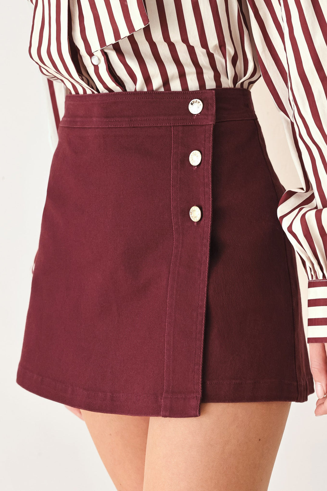 Merlot Ridge Woven Skort from KADOU Boutique