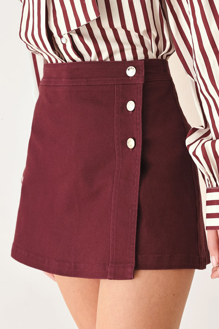 Merlot Ridge Woven Skort from KADOU Boutique