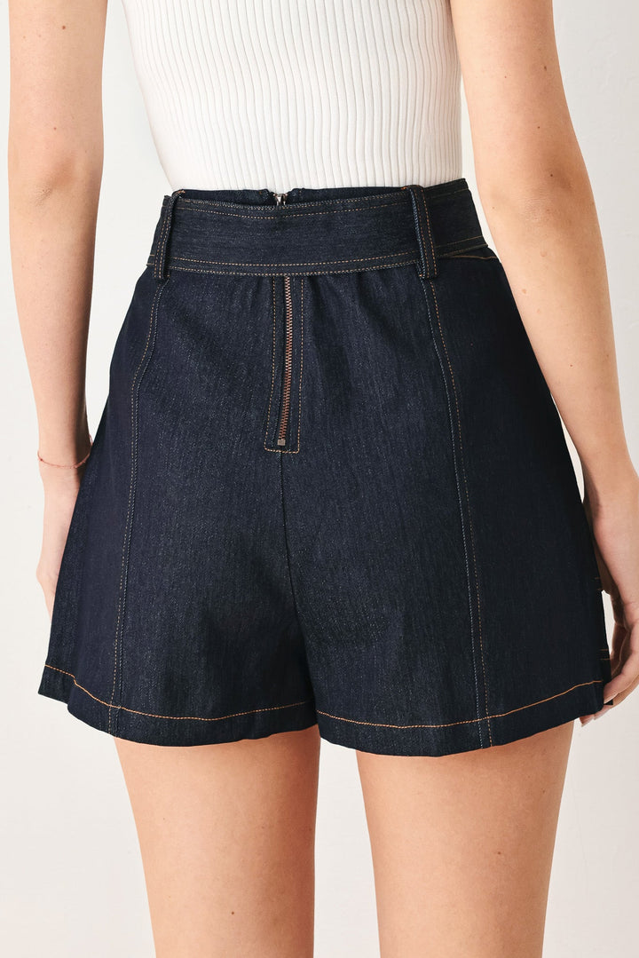 CHIC CHARM DENIM SKORT