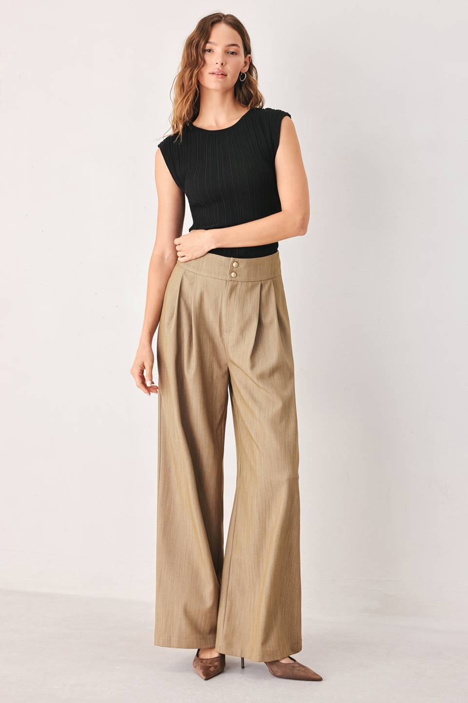 Stonewash Relaxed Woven Pants from KADOU Boutique