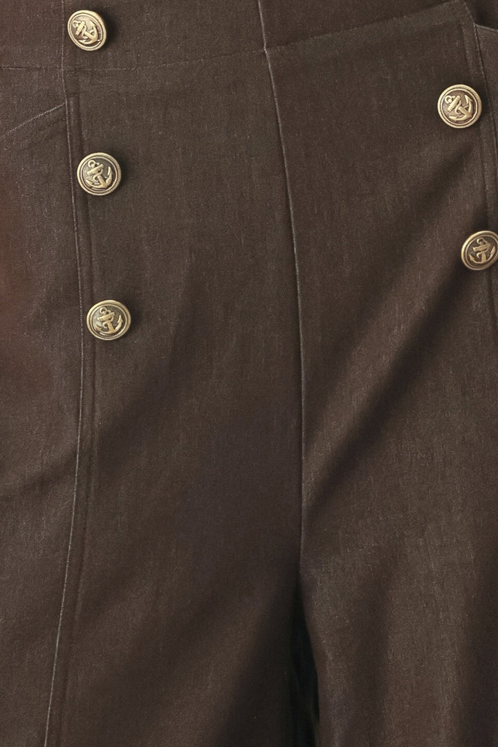 ESPRESSO MUSE WOVEN CULOTTES PANTS