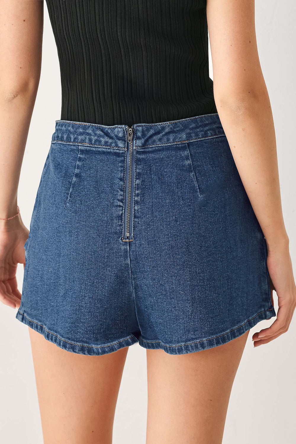 Asymmetric Denim Skort from KADOU Boutique