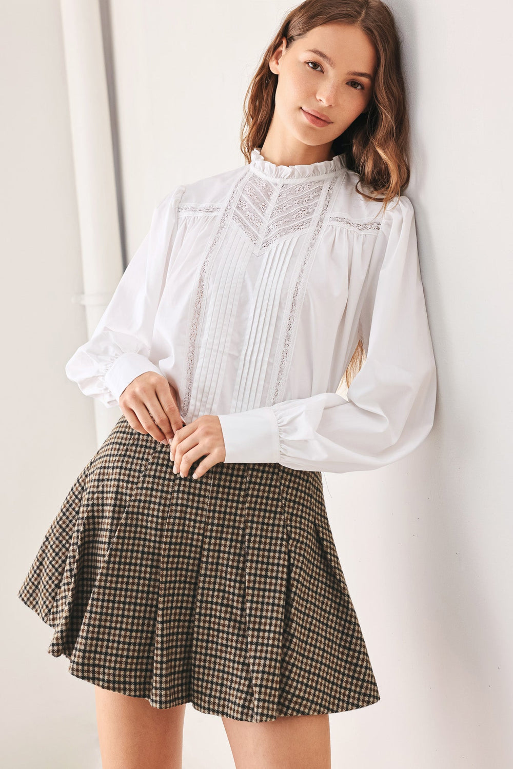 Tweed Academy Woven Skort from KADOU Boutique