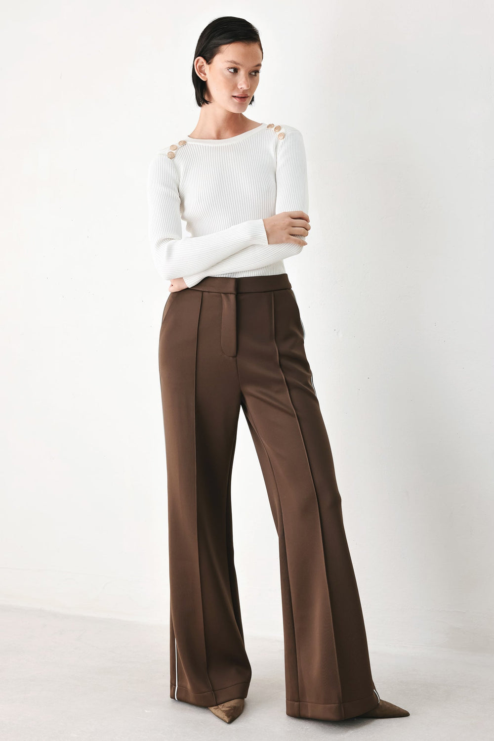 Chocolate City Stretch Woven Pants from KADOU Boutique