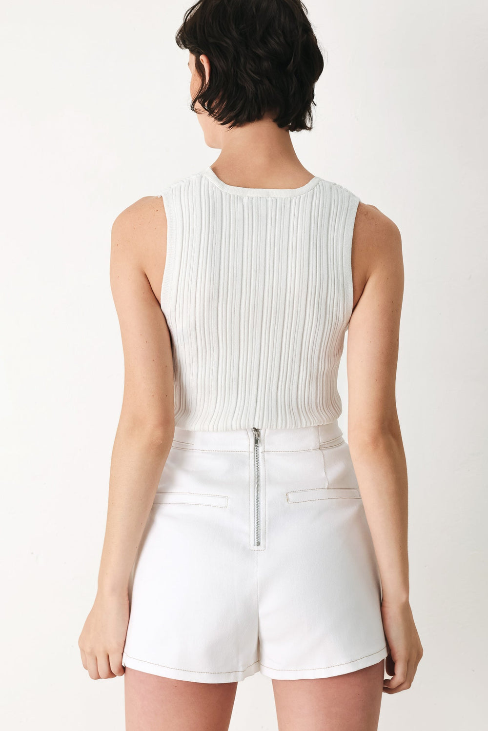 Champagne Club Woven Skort from KADOU Boutique