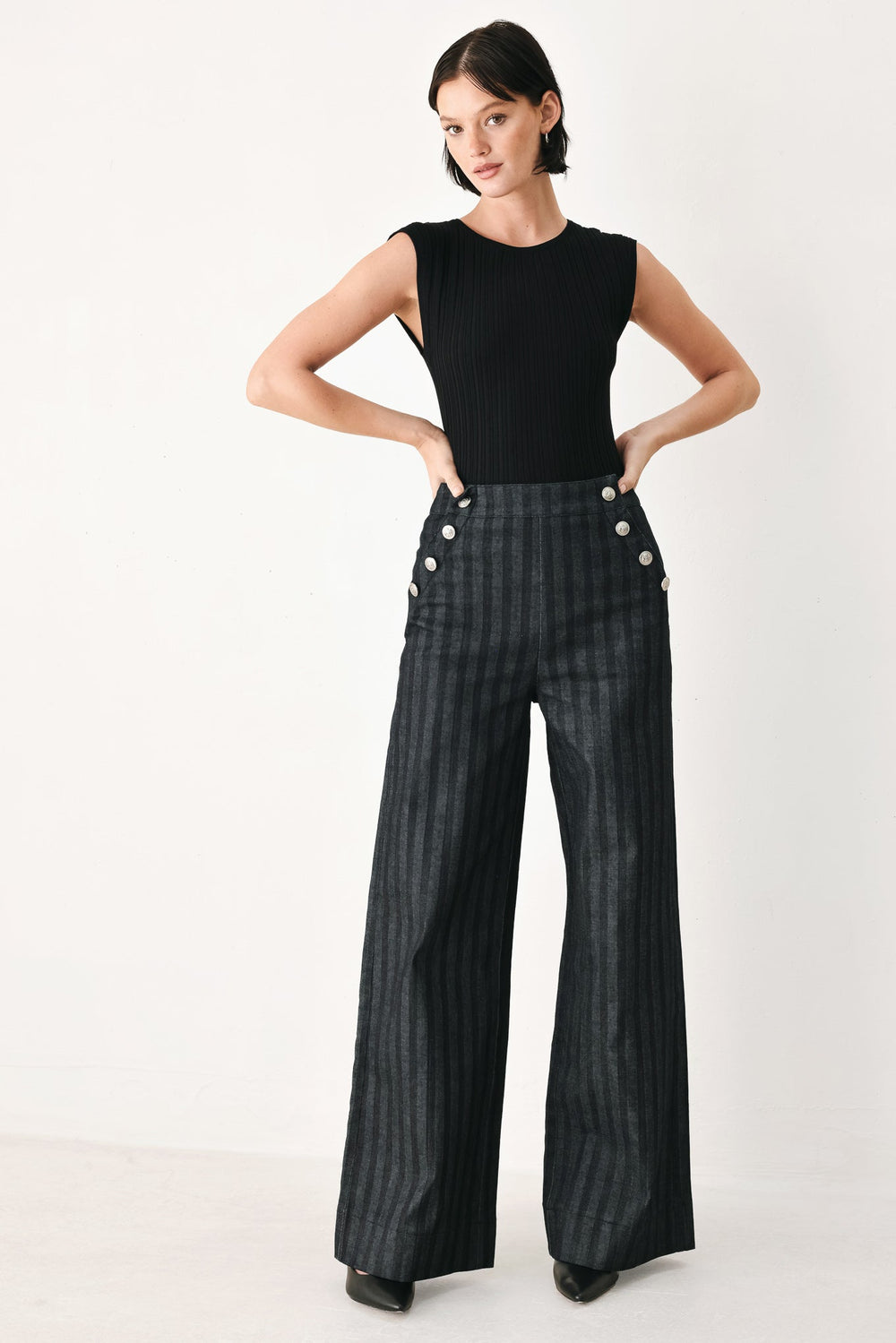 Graphite City Woven Pants from KADOU Boutique