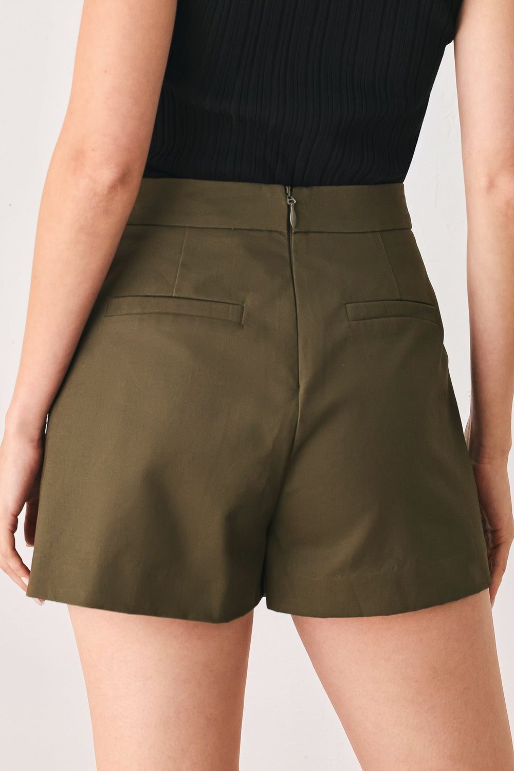 Ranger Green Tailored Woven Skort from KADOU Boutique
