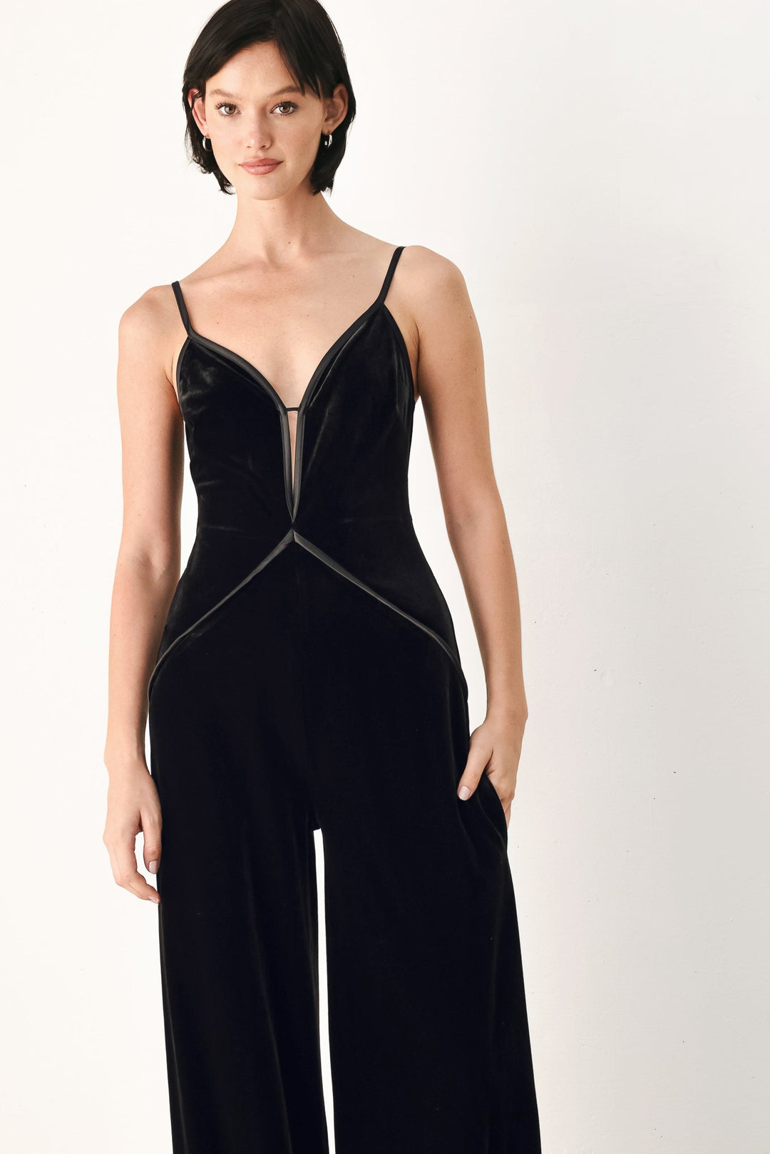 Velvet Hour Sweetheart Wide Leg Jumpsuit from KADOU Boutique
