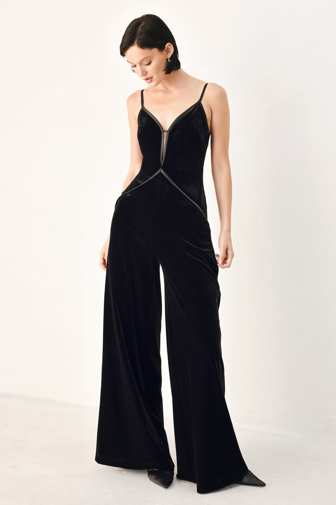 Velvet Hour Sweetheart Wide Leg Jumpsuit from KADOU Boutique