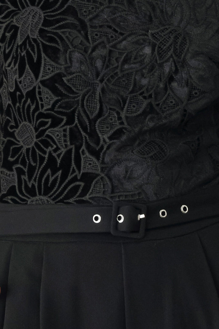 AFTER DARK LACE WIDE LEG JUMPSUIT
