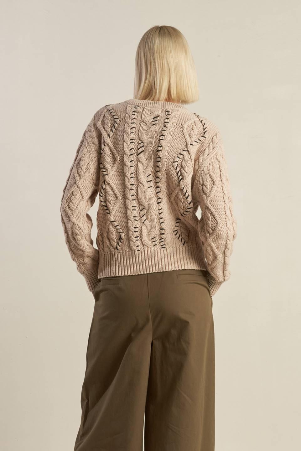 Little Bit in Love Sweater Knit Top from KADOU Boutique