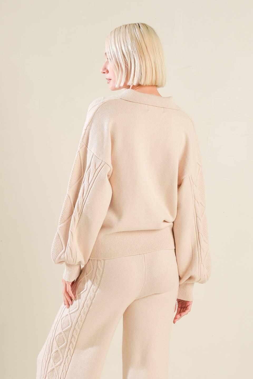 Hold Your Gaze Sweater Knit Top from KADOU Boutique