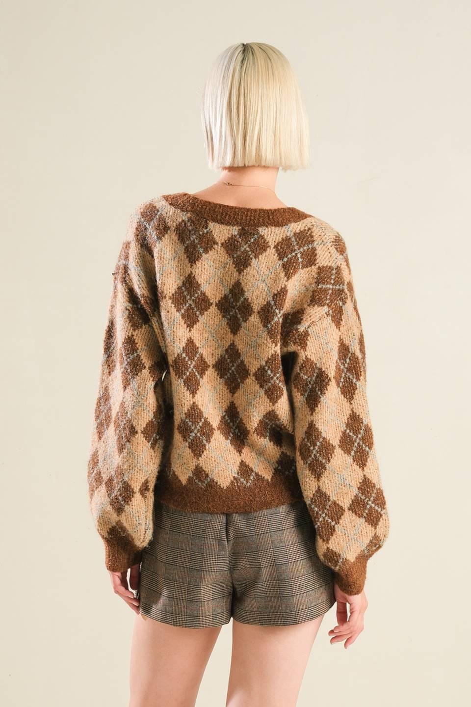 Champagne Coast Sweater Cardigan from KADOU Boutique