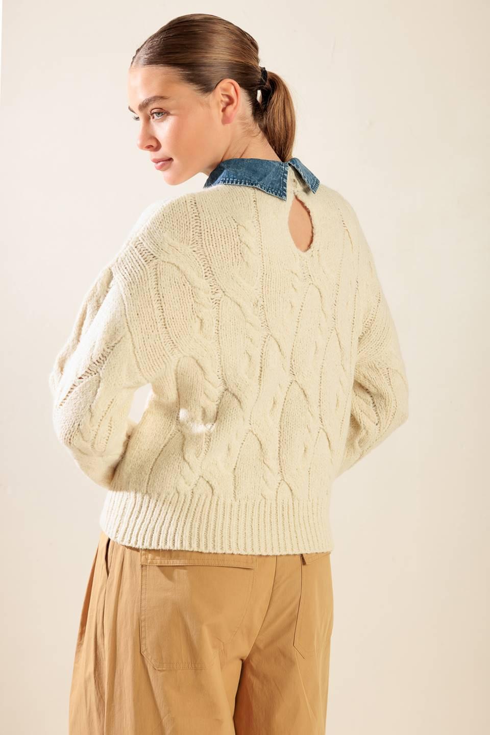 Totally Smitten Pullover Sweater Top from KADOU Boutique