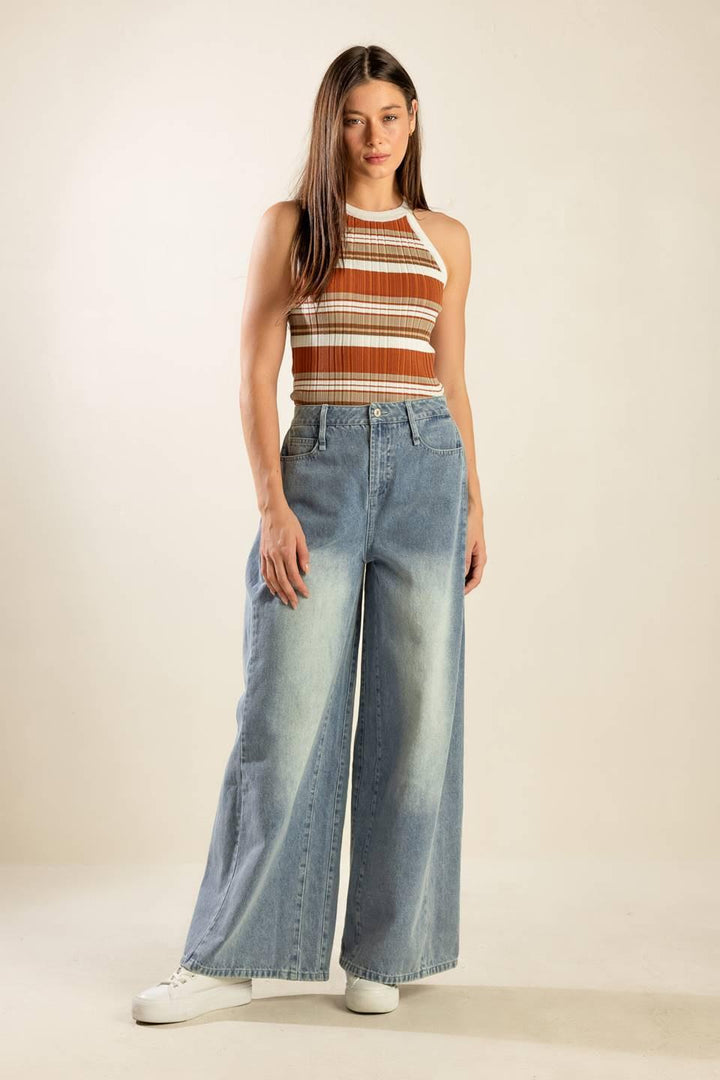 Anytime Now Sweater Knit Top from KADOU Boutique