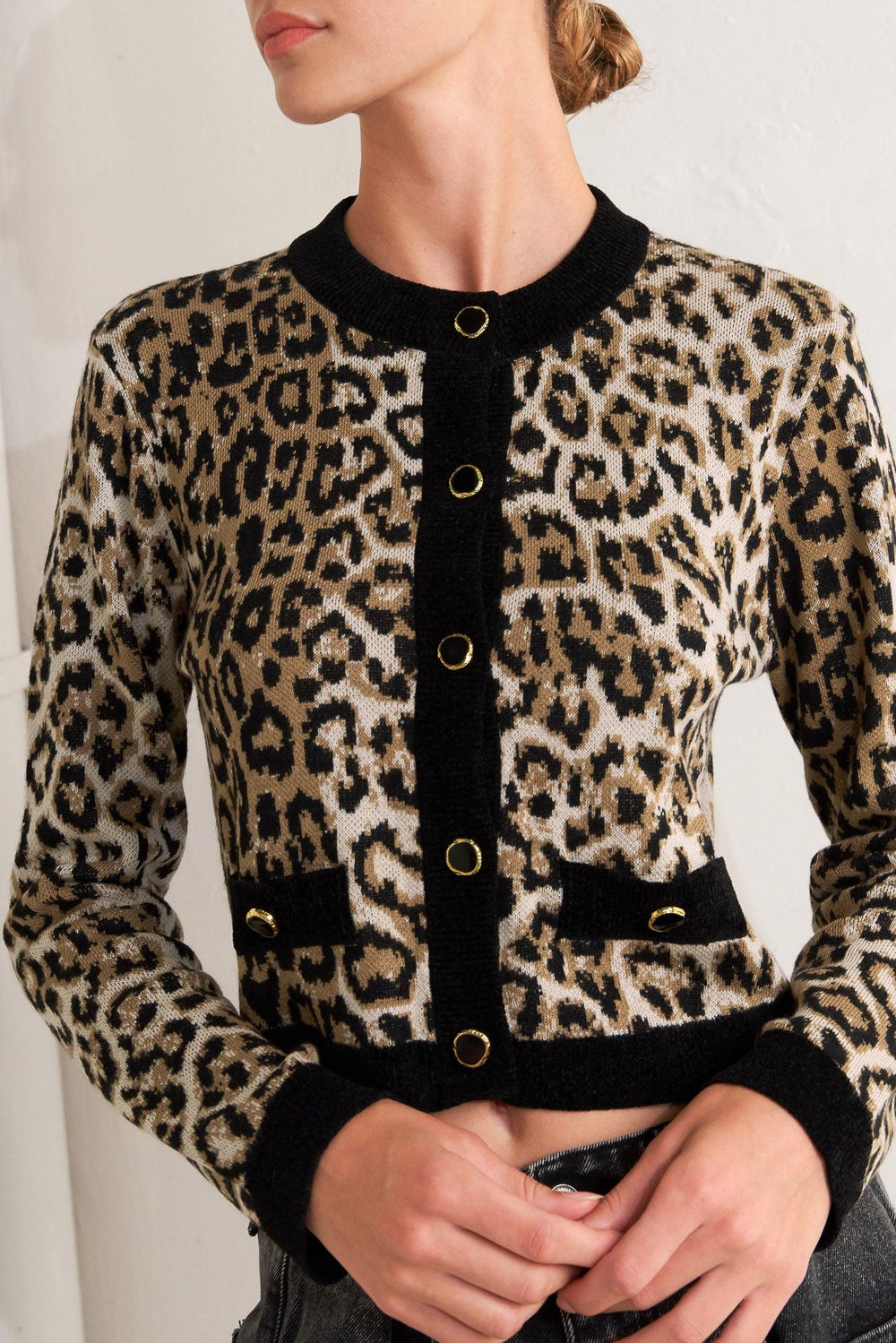 Urban Goddess Leopard Sweater Cardigan from KADOU Boutique