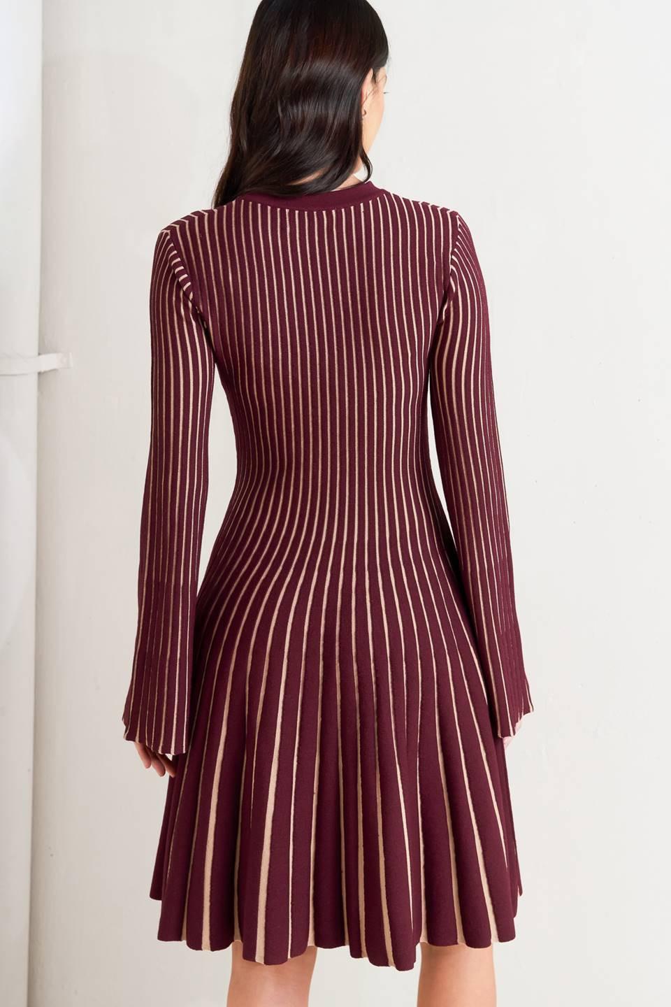Vertical Grace Sweater Mini Dress from KADOU Boutique
