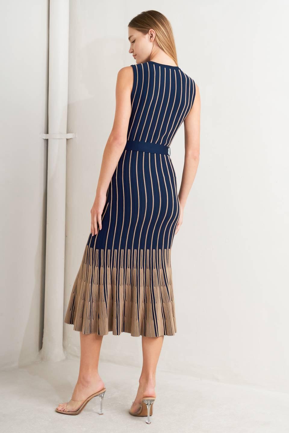 Smooth Weighted Feel Knit Midi Dress from KADOU Boutique