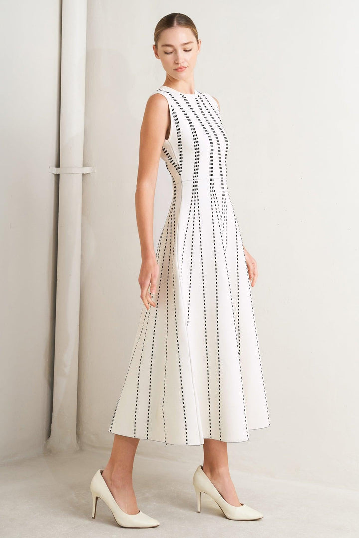 Perfectly Poised Jacquard Sweater Midi Dress from KADOU Boutique