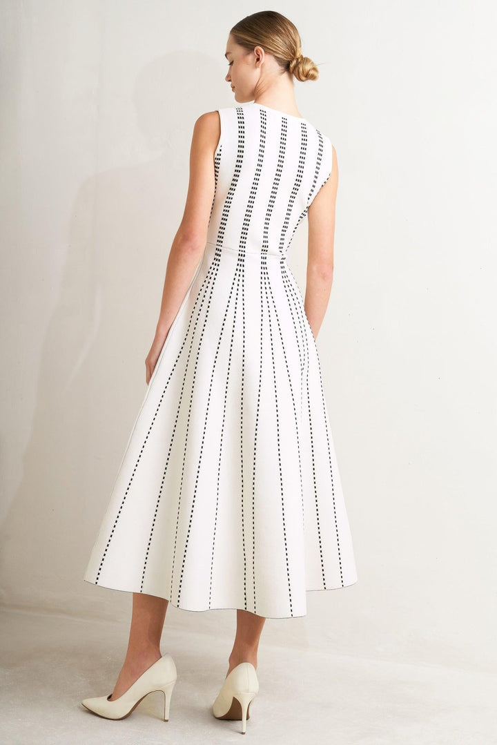 Perfectly Poised Jacquard Sweater Midi Dress from KADOU Boutique