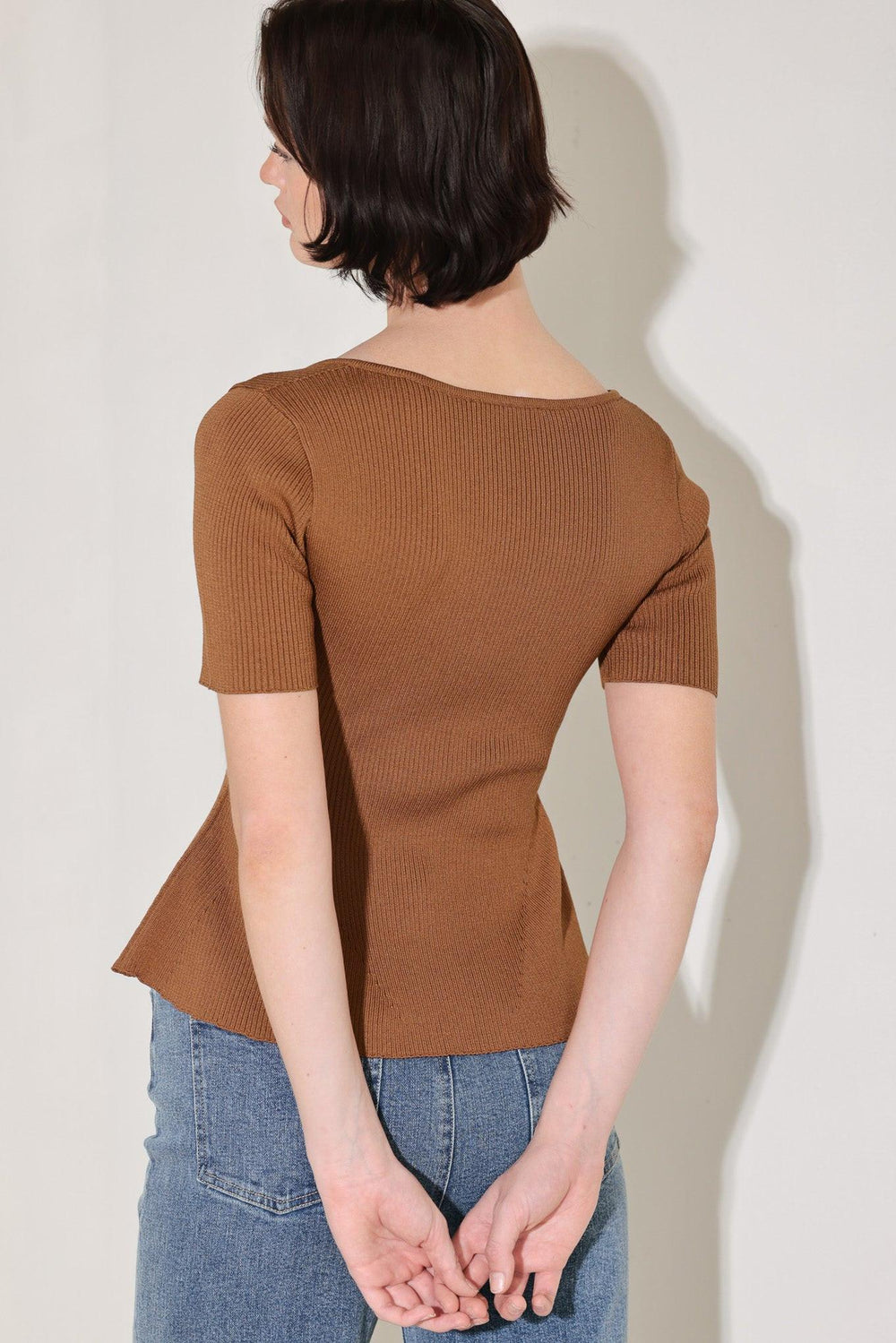 Golden Glow Moment Sweater Top from KADOU Boutique