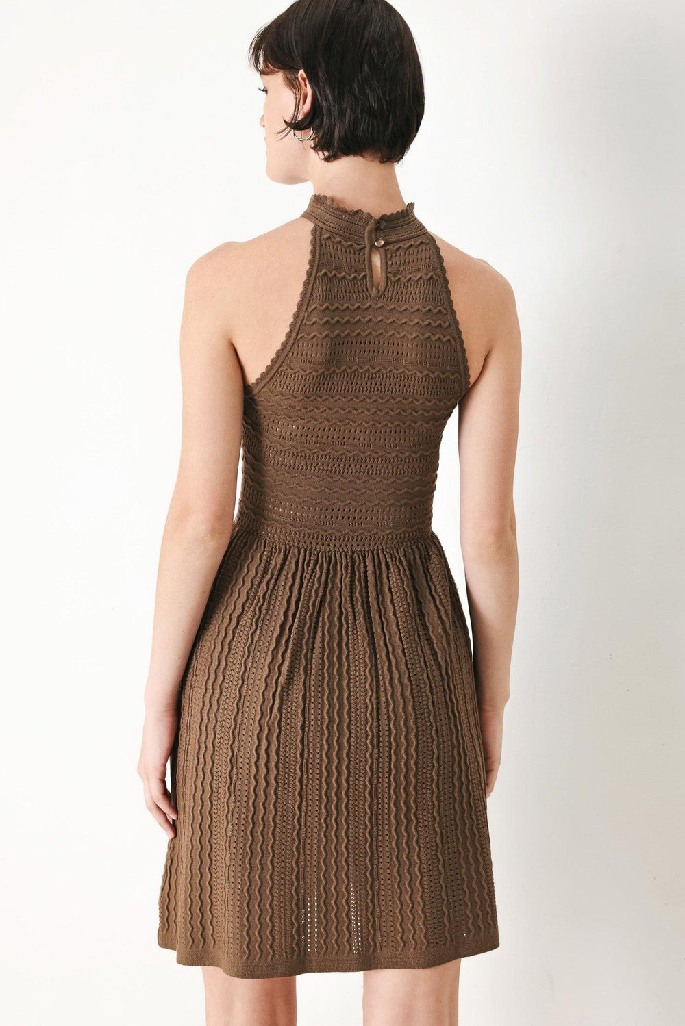 Sweet Latte Sweater Knit Mini Dress from KADOU Boutique