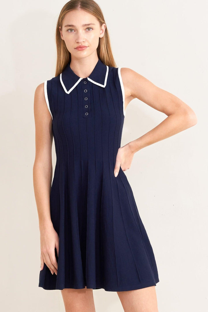Meet Me in Paris Sweater Knit Mini Dress from KADOU Boutique