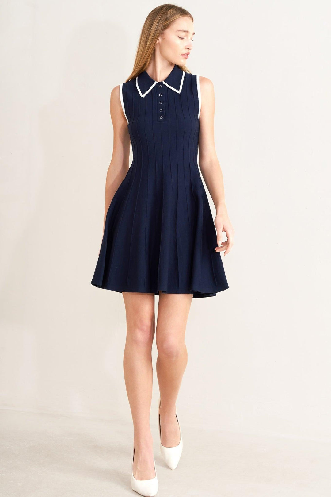 Meet Me in Paris Sweater Knit Mini Dress from KADOU Boutique