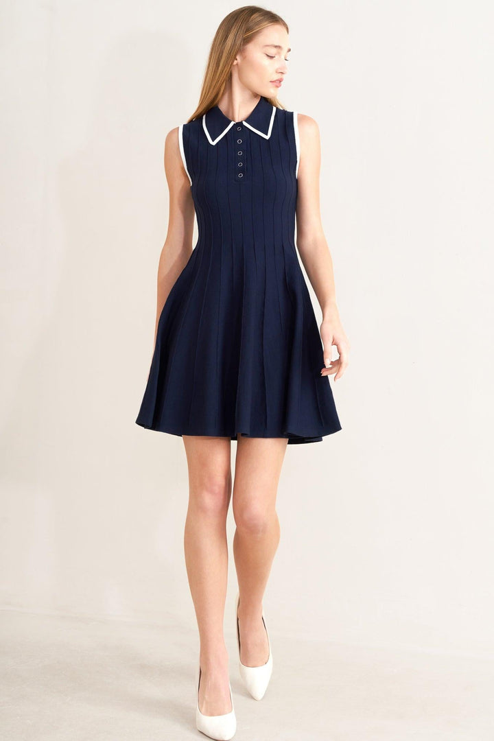 Meet Me in Paris Sweater Knit Mini Dress from KADOU Boutique