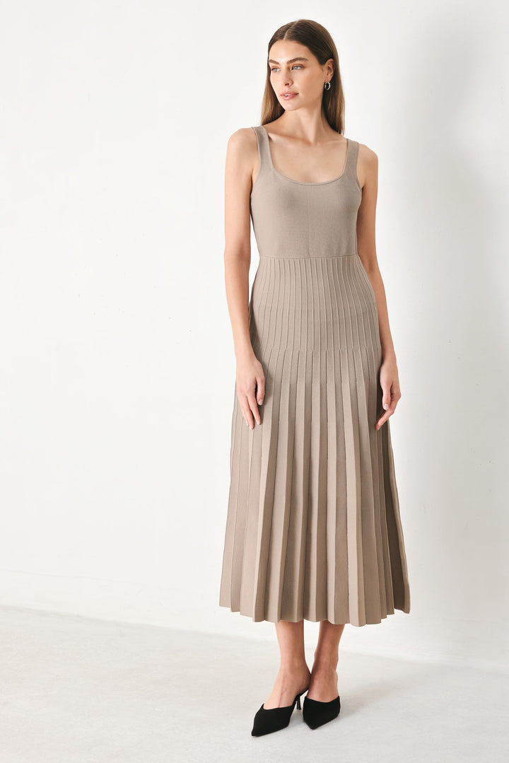Mono Form Sweater Knit Midi Dress from KADOU Boutique