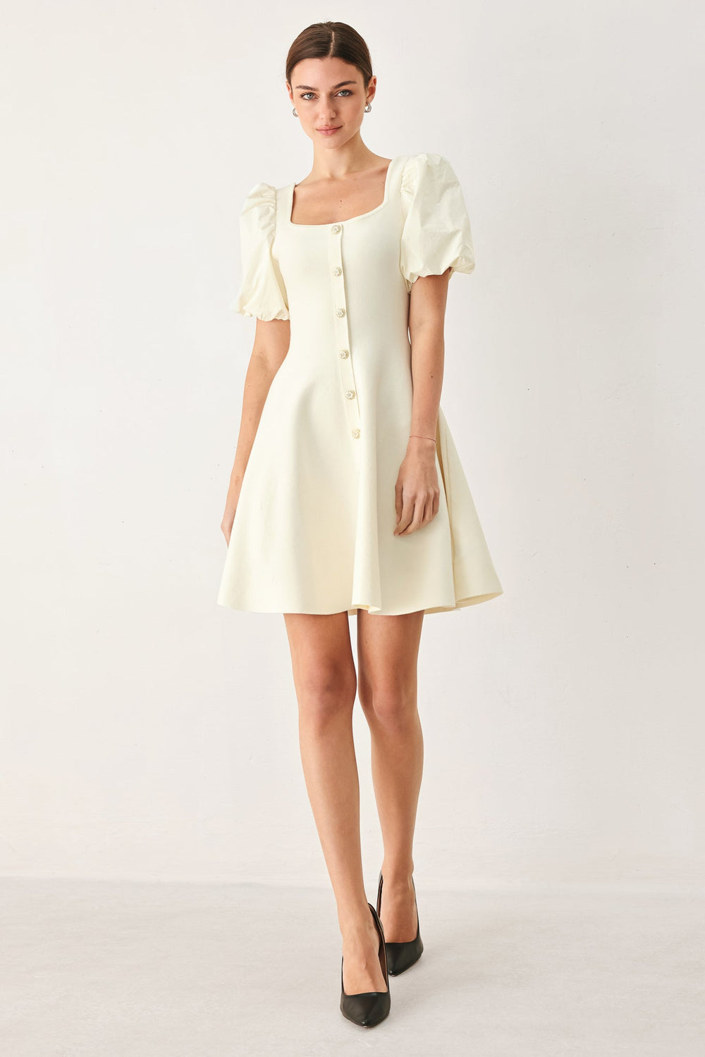 Buttercream Darling Sweater Knit Mini Dress from KADOU Boutique