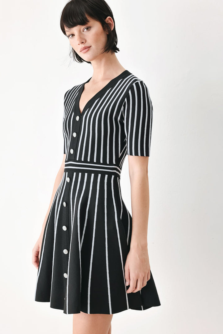 Black Parlor Melody Sweater Mini Dress from KADOU Boutique
