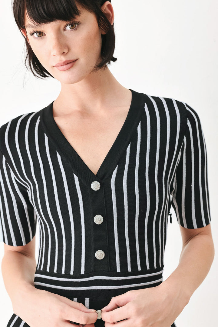 Black Parlor Melody Sweater Mini Dress from KADOU Boutique