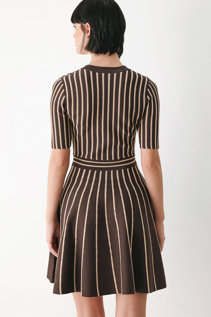 Brown Parlor Melody Sweater Mini Dress from KADOU Boutique